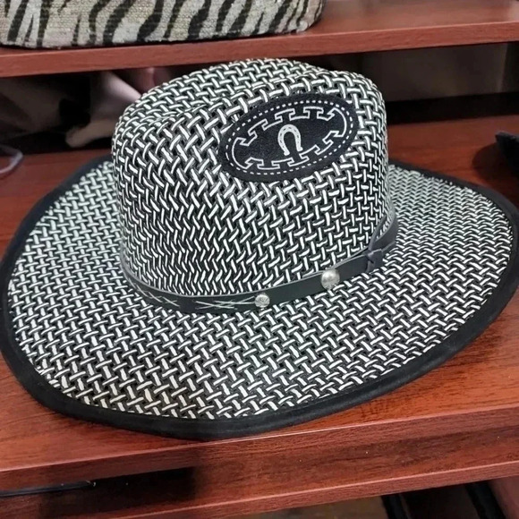 THE Golden West Leather trim Western Hat - Picture 9 of 9